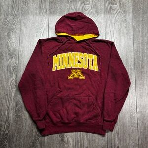Vintage Minnesota college Maroon and Gold Hoodie small